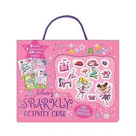 Silvery Sparkly Activity Case With Bubble Stickers