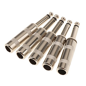 5 Pieces 6.35mm (1/4 inch) TRS, AUX Stereo  Headphone  Adapter