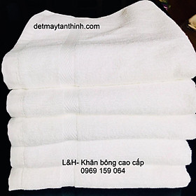 KHĂN TẮM TRẮNG KHÁCH SẠN KT 50 * 100cm, cotton CAO CẤP