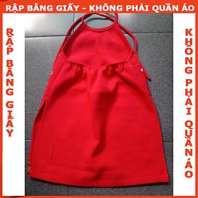 Rập giấy mã R195- Rập váy với yếm cách điệu (BẢN VẼ)