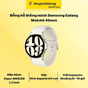 Đồng hồ thông minh Samsung Galaxy Watch6 40mm - Hàng Chính Hãng