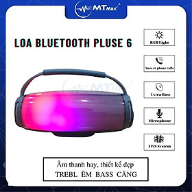 Loa Bluetooth Pluse 6 mới nhất, Âm thanh sống động công suất lớn, Đèn Led nhiều màu sắc có quai xách nghe nhạc cực hay hàng mới 100%