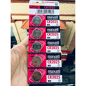 Pin CR2025 Maxell Lithium 3V vỉ 5 viên