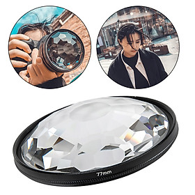 Camera Glass 77mm Kaleidoscope Prism Filter Photography Accesories
