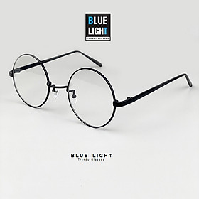 Kính Giả Cận, Gọng Kính Cận Nam Nữ Mắt Tròn Xoe Nobita Bạc Đen Không Độ Hàn Quốc - BLUE LIGHT SHOP