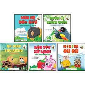 [Download Sách] Combo 5 Cuốn Dạy Con Gieo Mầm, Cùng Con Hái Quả: Áo Giáp Sầu Riêng + Dâu Tây Xứ Lạnh + Mùa Hè Dưa Hấu + Món Quà Đu Đủ + Vườn Ổi Chích Chòe