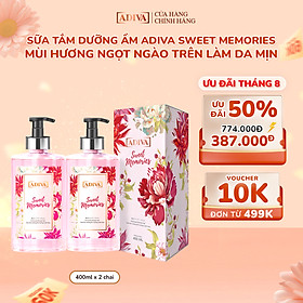 Combo 2 Hộp Sữa Tắm Dưỡng Ẩm Hương Nước Hoa Sweet Memories (400ml/ Chai)