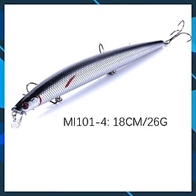  Mồi Câu lure, cá chẽm , có mú, cá ngão , cá biển dài 18cm nặng 26gr 