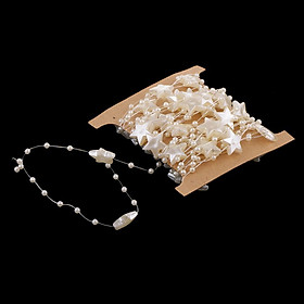 5m Chain Star Plastic Pearl Chain Pearl Bead Garland for Wedding Party Decor