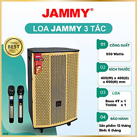 Loa Kéo JAMMY Bass 3 Tấc F3035K – Loa Chuyên Karaoke, Nghe Nhạc- Hàng Chính Hãng