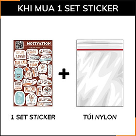 Sticker những câu thành ngữ hay Motivation ST A01 chống thấm xước dán trên mọi bề mặt dễ dàng gỡ bỏ không để lại keo
