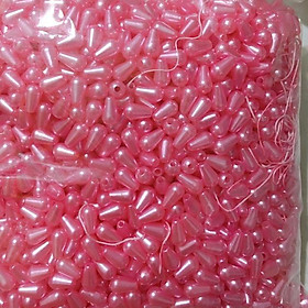 Mua 900 Hạt Cườm giọt nhiều màu dài 1cm làm rèm  làm màn cửa  thú cưng gói 100gram
