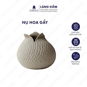 Mua Đồ trang trí cao cấp Nụ hoa gẩy màu trắng gốm sứ Bát Tràng - Làng gốm Bát Tràng