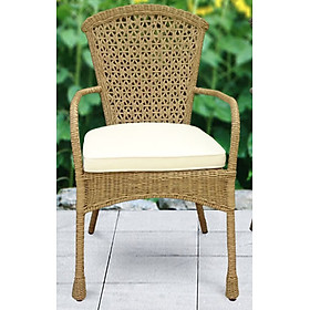 Mua Ghế ăn đan mây nhựa thủ công handmade nâu