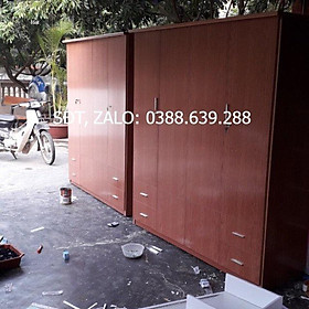 Tủ nhựa vân gỗ đỏ