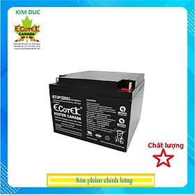 Ắc quy ECOTEK, ECT-UP1226VA3,12V26AH - Dùng cho Bộ Lưu Điện - Hàng Chính Hãng