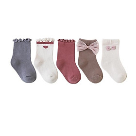 Set 5 đôi tất/vớ cổ cao Nemo Baby phong cách Hàn Quốc siêu xinh cho bé