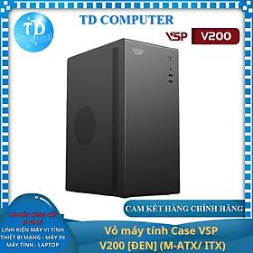 Vỏ máy tính Case VSP V200 [ĐEN] (M-ATX/ ITX) - Hàng chính hãng VSP phân phối