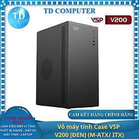 Mua Vỏ máy tính Case VSP V200  ĐEN  (M-ATX/ ITX) - Hàng chính hãng VSP phân phối