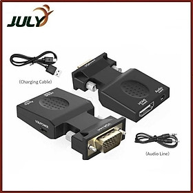 Mua Đầu Chuyển VGA sang HDMI có audio ( Hộp carton ) - JL