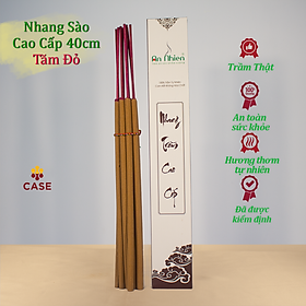 Mua Nhang Sào Cao Cấp Trầm Hương An Nhiên  Nhang Thờ Cúng Cao Cấp Sạch Thơm Nguyên Chất An Toàn Sức Khỏe NSCC- 40cm- 10 cây