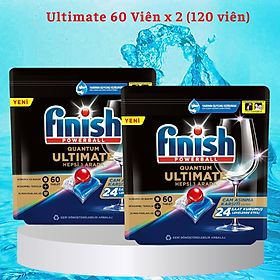Combo 2 túi viên rửa bát Finish Quantum 100 viên (100*2=200 viên)