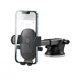 Giá đỡ điện thoại Wiwu CH013 Car Mount trên ô tô được thiết kế khóa kép lực và lực hút siêu dính được nâng cấp, không bị bong ra - Hàng chính hãng