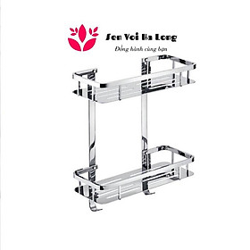 Mua {HÀNG CAO CẤP }Kệ chữ nhật 2 tầng Inox 304 - Kệ để đồ phòng tắm Inox 304