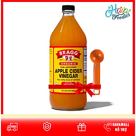 Mẫu Bao Bì Mới - Giấm Táo Hữu Cơ Bragg 946ml Organic Apple Cider Vinegar