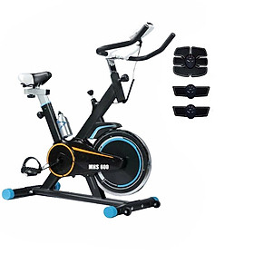 Combo xe đạp tập thể dục tại nhà Mofit MHS600 + Máy massage xung điện EMS