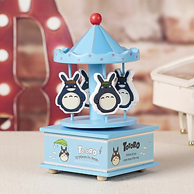 Hộp nhạc Gỗ Totoro Xanh