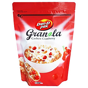 NGŨ CỐC ĂN KIÊNG GRANOLA ĐIỀU & NAM VIỆT QUỐC XUẤT KHẨU 350GR DAN.D.PAK,100% thành phần tự nhiên, phù hợp với người bận rộn, ăn kiêng, giảm cân