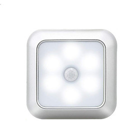 Mua Đèn led cảm ứng dán tủ  tường  hành lang cầu thang tiện lợi V2 (hình vuông) - Cảm ứng hồng ngoại