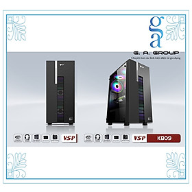 Mua Thùng case máy tính VSP KB09 Đen Mid Tower (ATX) - GA
