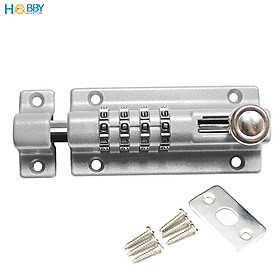 Chốt khóa số cửa ngang dùng mật khẩu tiện dụng Hobby home decor LCK - Chốt Trắng