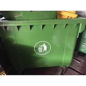 Mua Xe đẩy rác 660L công nghiệp  thùng rác cỡ lớn thùng rác nhựa lớn