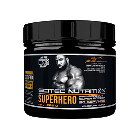 Thực phẩm tăng sức bền SUPERHERO PRE-WO 285G Hương Vị Xoài-Chanh
