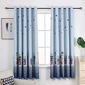 RÈM CỬA THÀNH  PHÔ HOẠT HÌNH SIZE 1M NGANG X 2M CAO (1 TẤM )