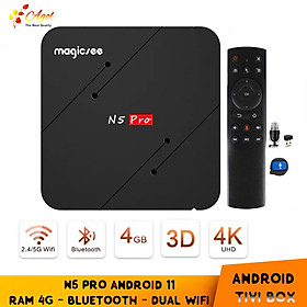 Mua Magicsee N5 Pro Ram 4G điều khiển giọng nói tiếng Việt và cử chỉ tay người dùng chuột bay wifi 2 băng tần bluetooth cài sẵn phim  truyền hình cáp miễn phí vĩnh viễn - Hàng Nhập Khẩu