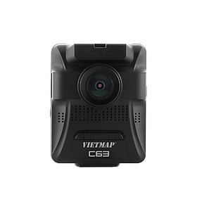 Mua Camera Hành Trình Ô tô Tự Lắp Dễ Dàng VietMap C63 Thế Hệ Mới -  Ghi Hình Trước Và Trong Xe Full HD 1080p Hồng Ngoại - Tích Hợp Cảnh Báo Giao Thông Bằng Giọng Nói + Wifi + Thẻ Nhớ 16GB - Hàng Chính Hãng