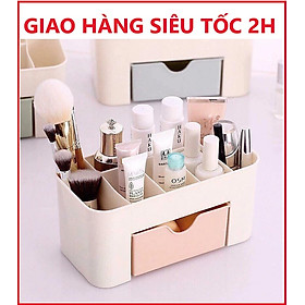 Kệ Đựng Mỹ Phẩm Mini Tiện Dụng Bằng Nhựa, Kệ Đựng Đồ Dùng Đa Năng Có Ngăn Kéo (Giao Màu Ngẫu Nhiên)