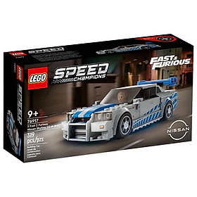 Đồ Chơi Lắp Ráp Lego Speed Champions 76917 - 2 Fast 2 Furious Nissan Skyline GT-R (R34) (319 Mảnh Ghép)