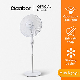 Mua Quạt điện đứng 5 cánh 3 tốc độ Gaabor FM430M-WH05A độ ồn cực thấp đảo gió 90 độ tuần hoàn tùy chỉnh tiết kiệm điện - Hàng chính hãng