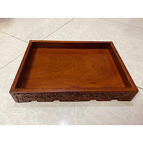 Khay trà không lối thoát gỗ hương kt dài 35 rộng 25cm