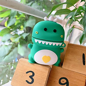 Earphone Silicone Case Cartoon Dinosaur Pattern for Airpods Bluetooth Headset Protective Cover