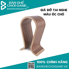 Giá đỡ tai nghe bằng Gỗ màu quả óc chó Computer Headset - Hàng nhập khẩu