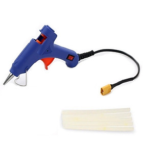 SÚNG BẮN KEO NẾN JACK XT60 ĐỰC DÙNG PIN LIPO 3S 12V TẶNG KÈM 5 CÂY KEO NẾN 7MM