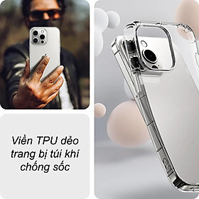 Ốp lưng chống sốc cho iPhone 16/ 16 Plus/ 16 Pro/ 16 Pro Max hiệu Likgus Crashproof - Thiết kế trong suốt, chống ố, giúp chống chịu mọi va đập - hàng nhập khẩu