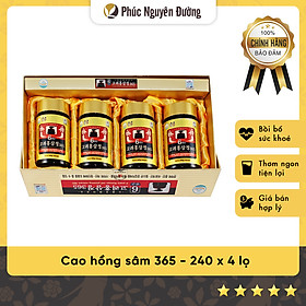 Thực phẩm chức năng Cao hồng sâm 365 Hàn Quốc - 4 lọ