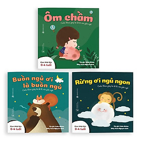 Sách Ehon Combo 3 cuốn Buồn ngủ ơi là buồn ngủ Dành cho trẻ từ 0 4 tuổi